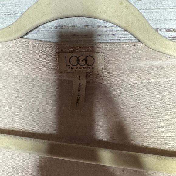 Logo by Lori Goldstein Open Front Tunic Cardigan Lg - Picture 2 of 3
